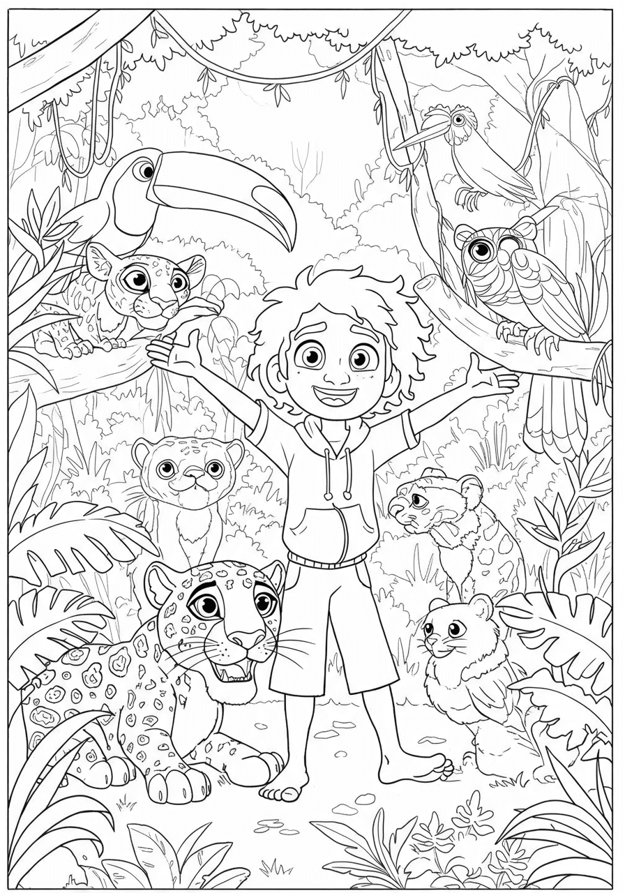 Antonio with animals