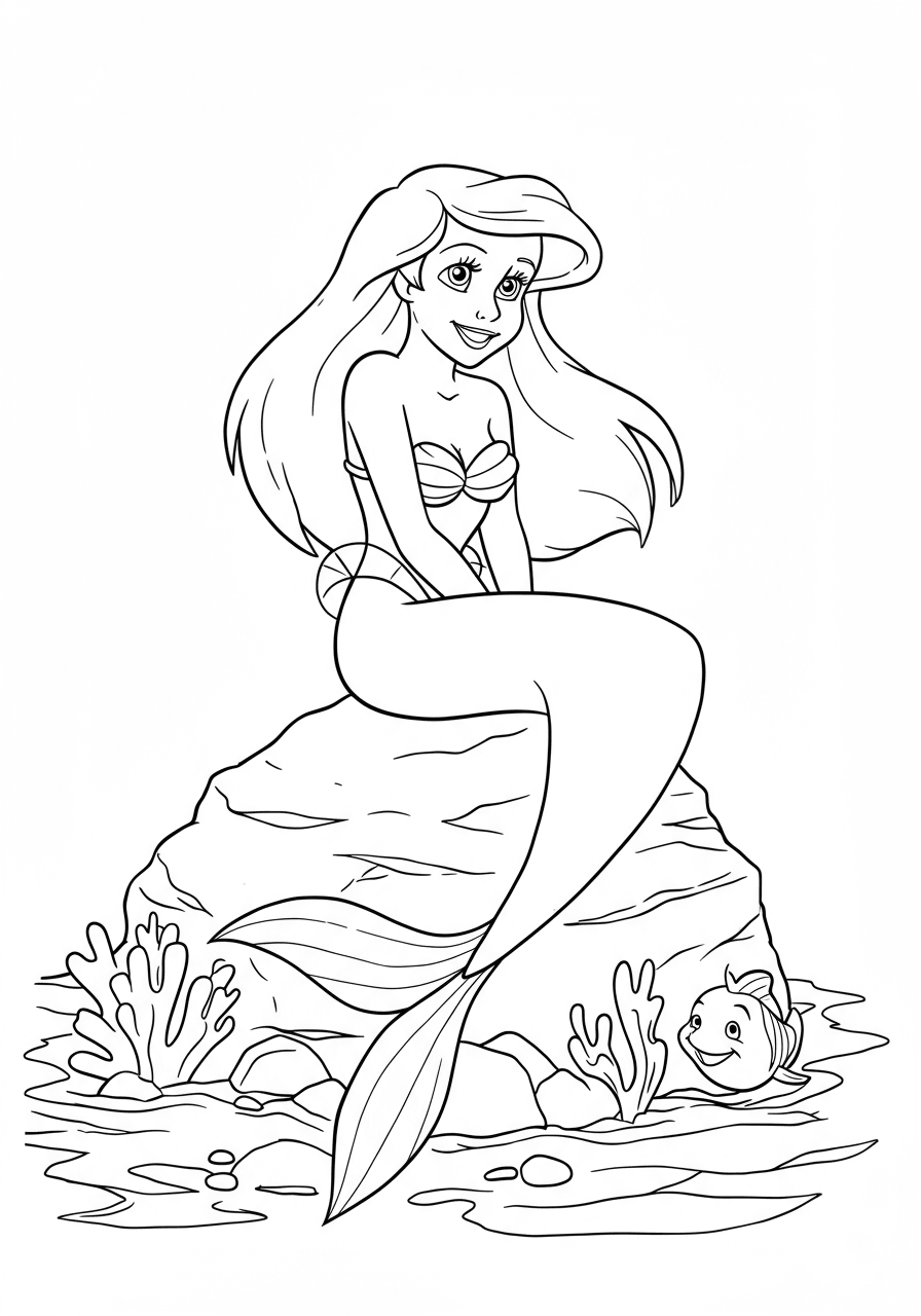 Ariel simple pose