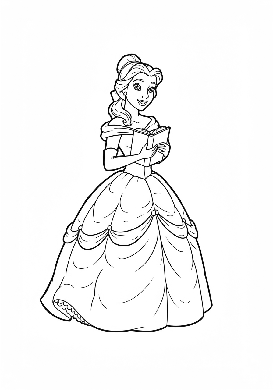 Belle simple pose
