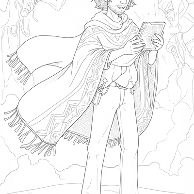 A coloring page for the Bruno's Vision category