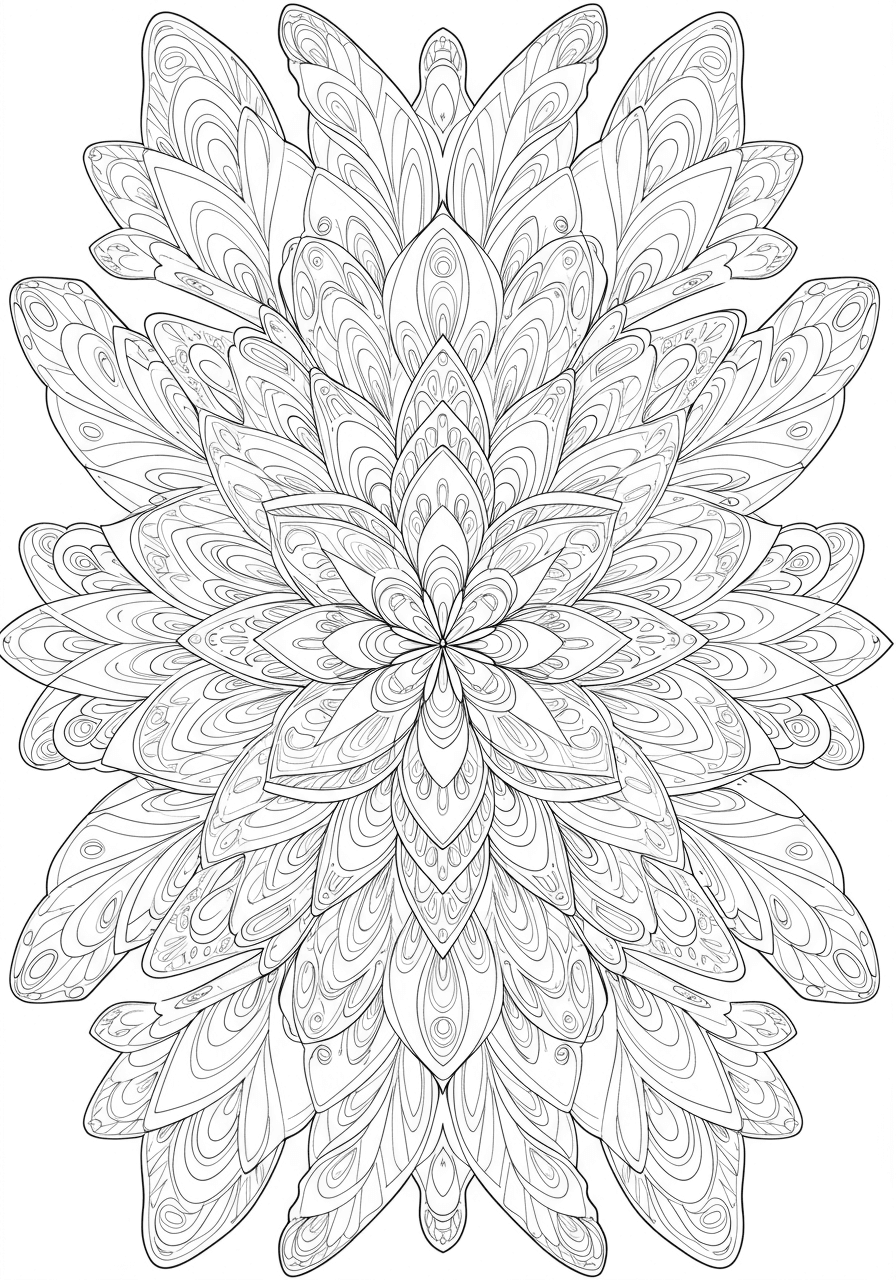 Butterfly kaleidoscope pattern
