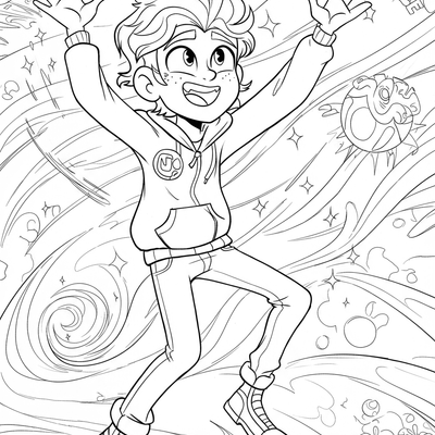 A coloring page for the Camilo's Transformations category