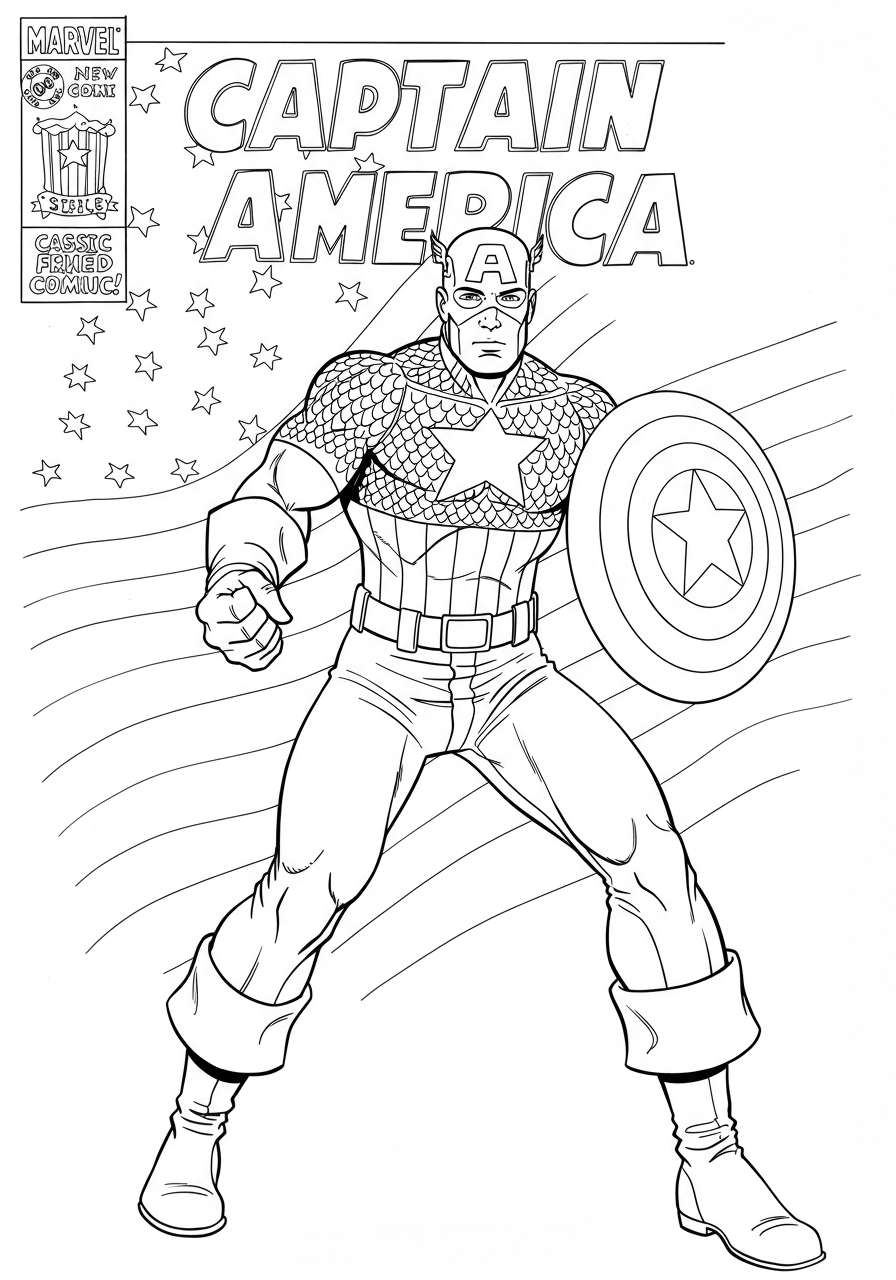 Captain America classic comic cover
