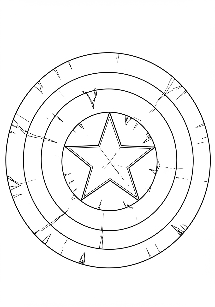 Captain America shield close-up