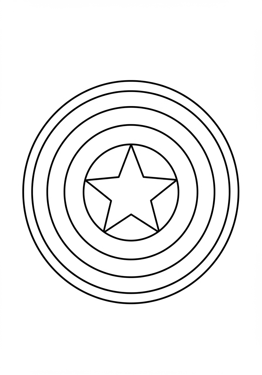 Captain America shield simple