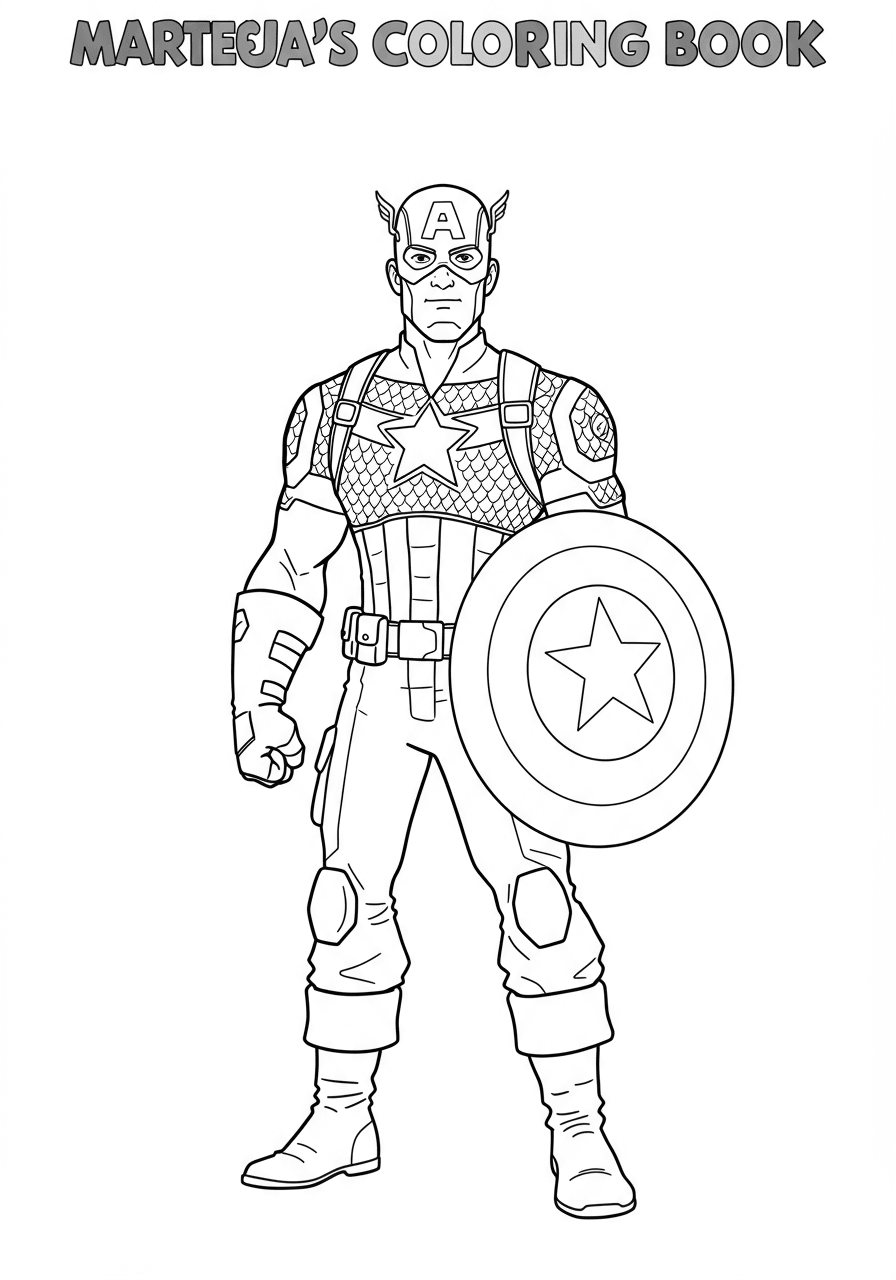 Captain America standing simple