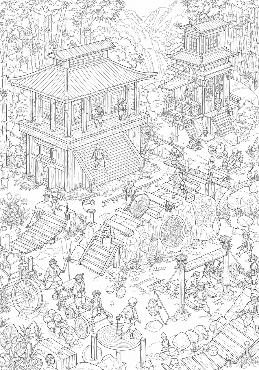 Intricate Demon Slayer training estate