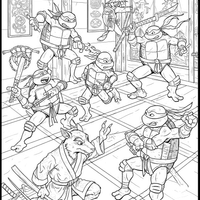 A coloring page for the Intricate Dojo Training category