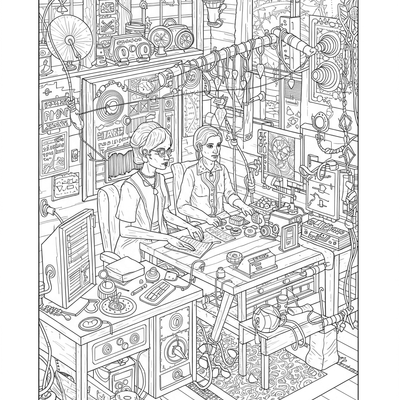A coloring page for the Dolores' Listening Post category