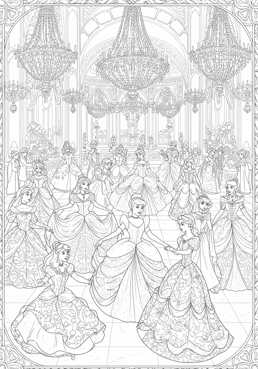 Intricate princess ball