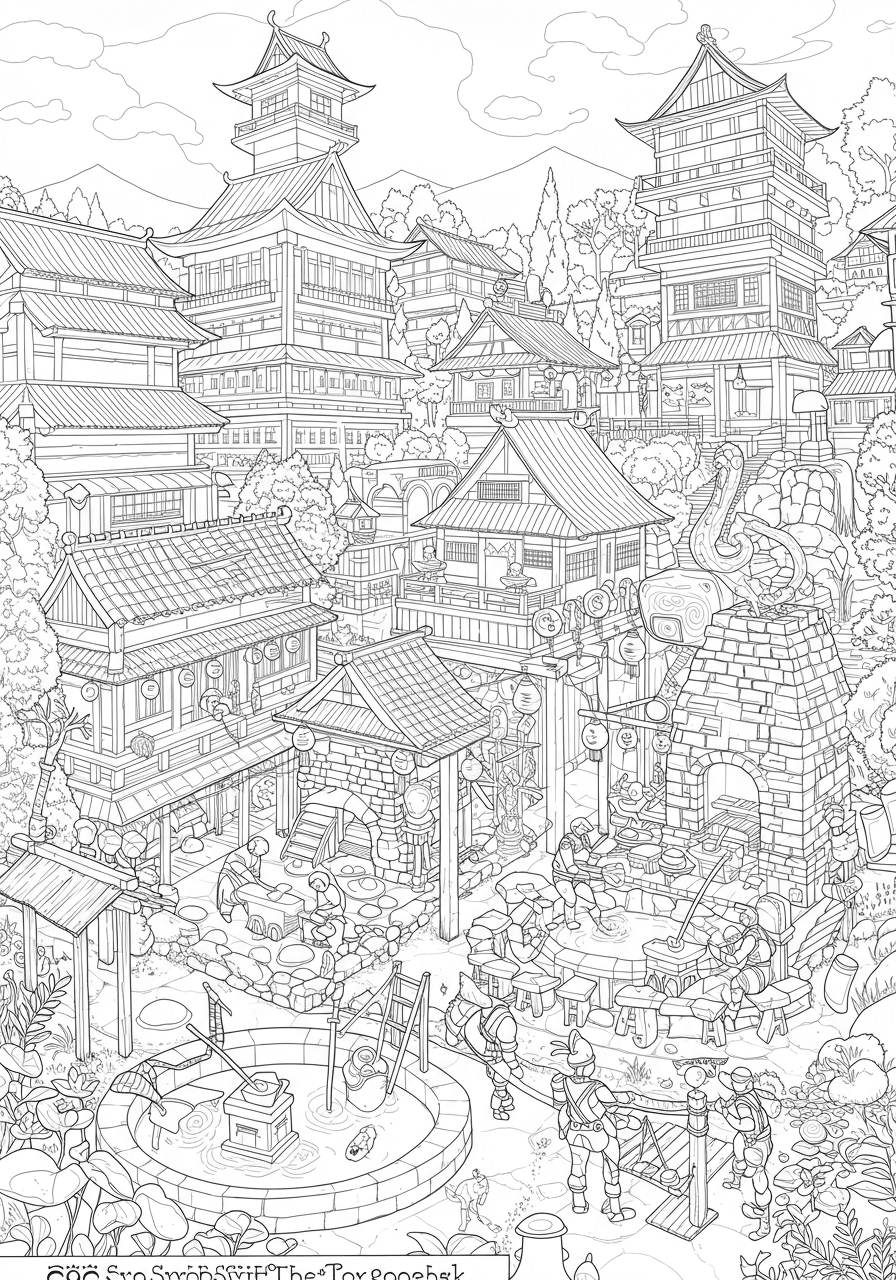 Intricate Swordsmith Village