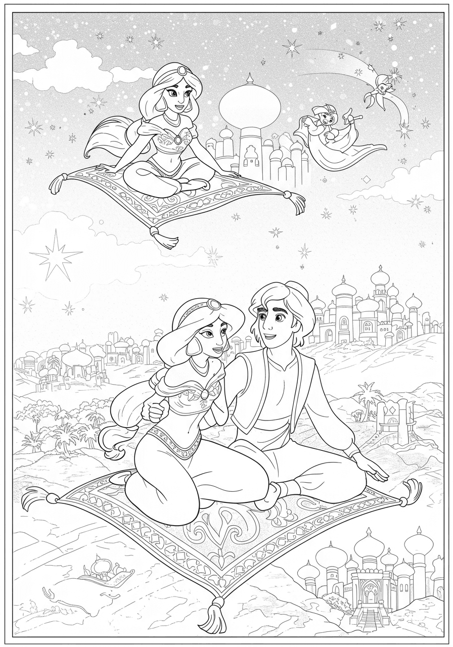 Jasmine on magic carpet