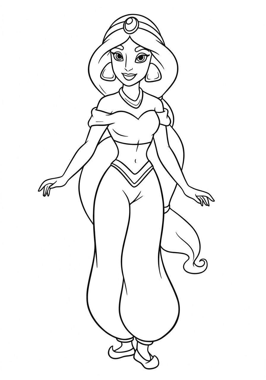 Jasmine simple pose