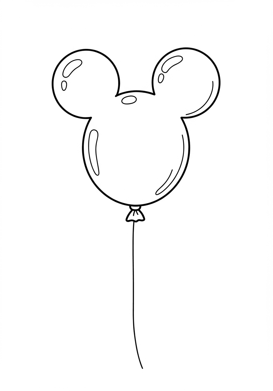 Mickey Mouse balloon simple