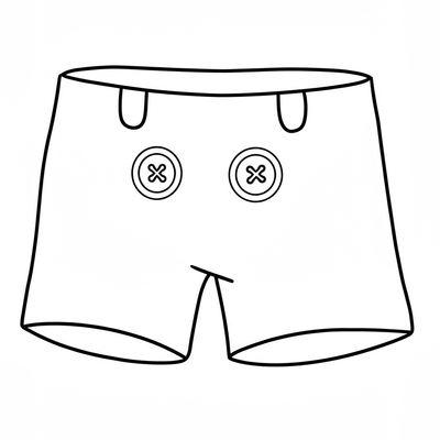 A coloring page for the Mickey Mouse Shorts Simple category