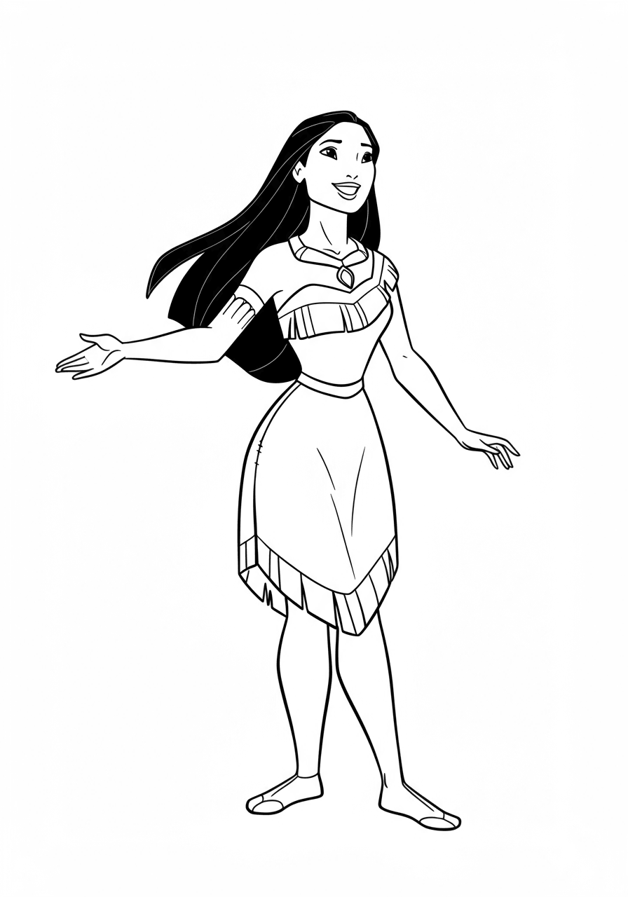 Pocahontas simple pose