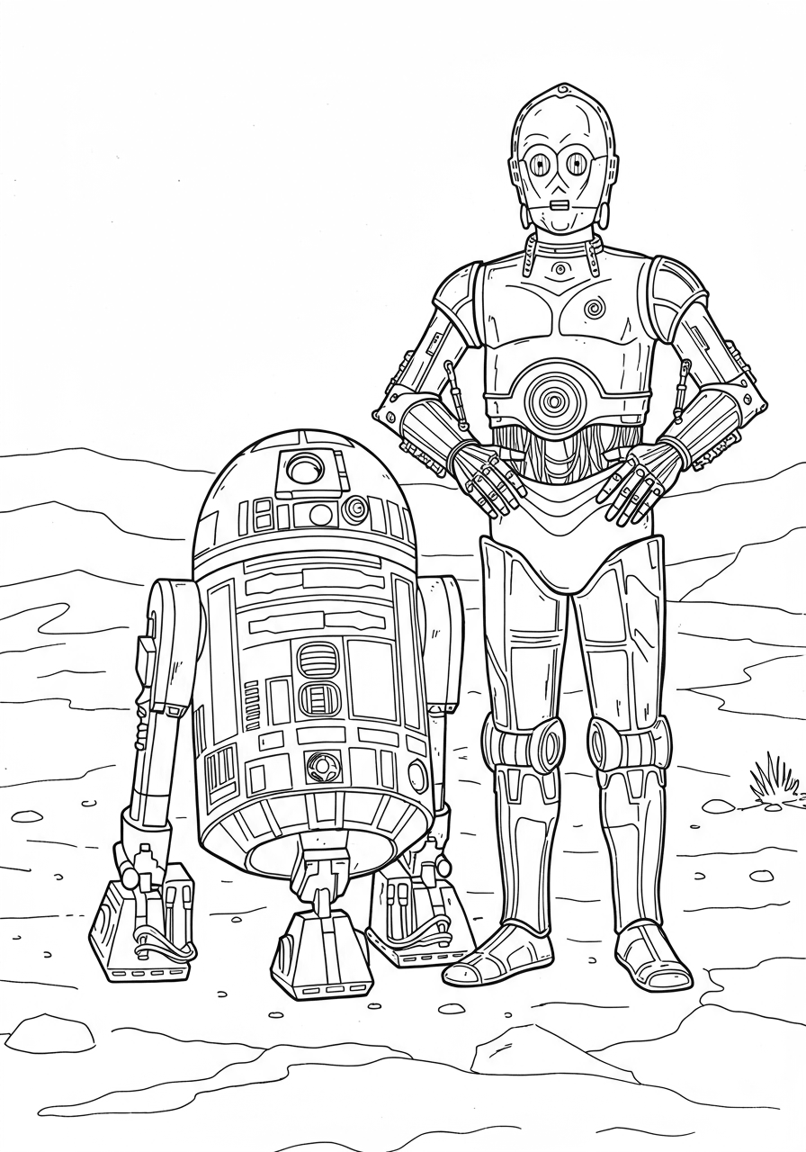 R2-D2 and C-3PO together