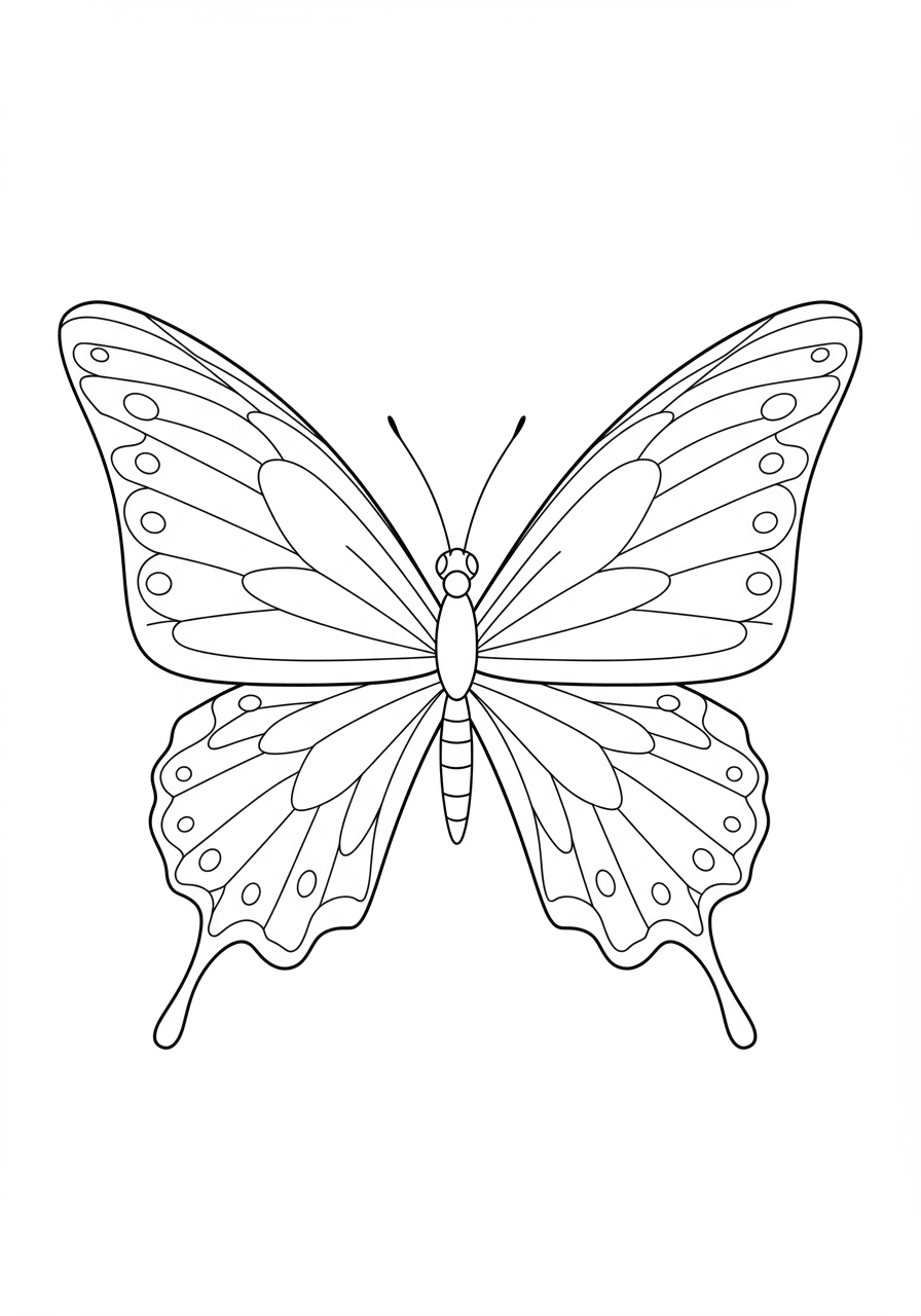 Simple butterfly outline