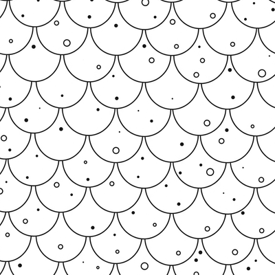 A coloring page for the Simple Dragon Scales category