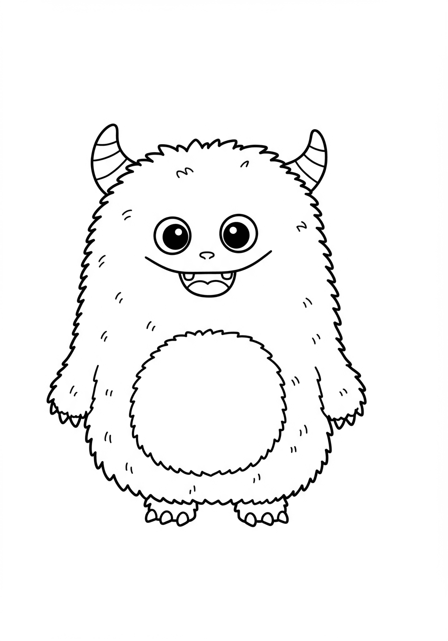 Simple furry monster