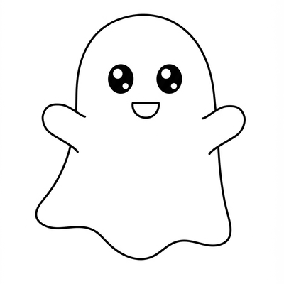 A coloring page for the Simple Ghost category