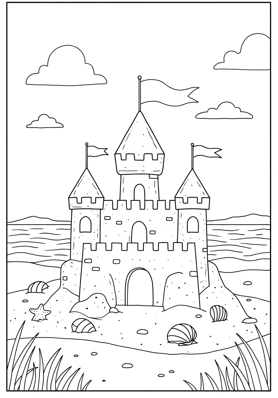 Simple sandcastle
