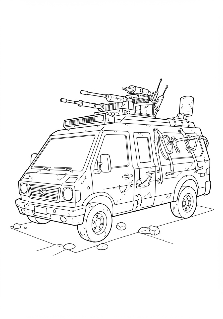 Simple Turtle Van side view