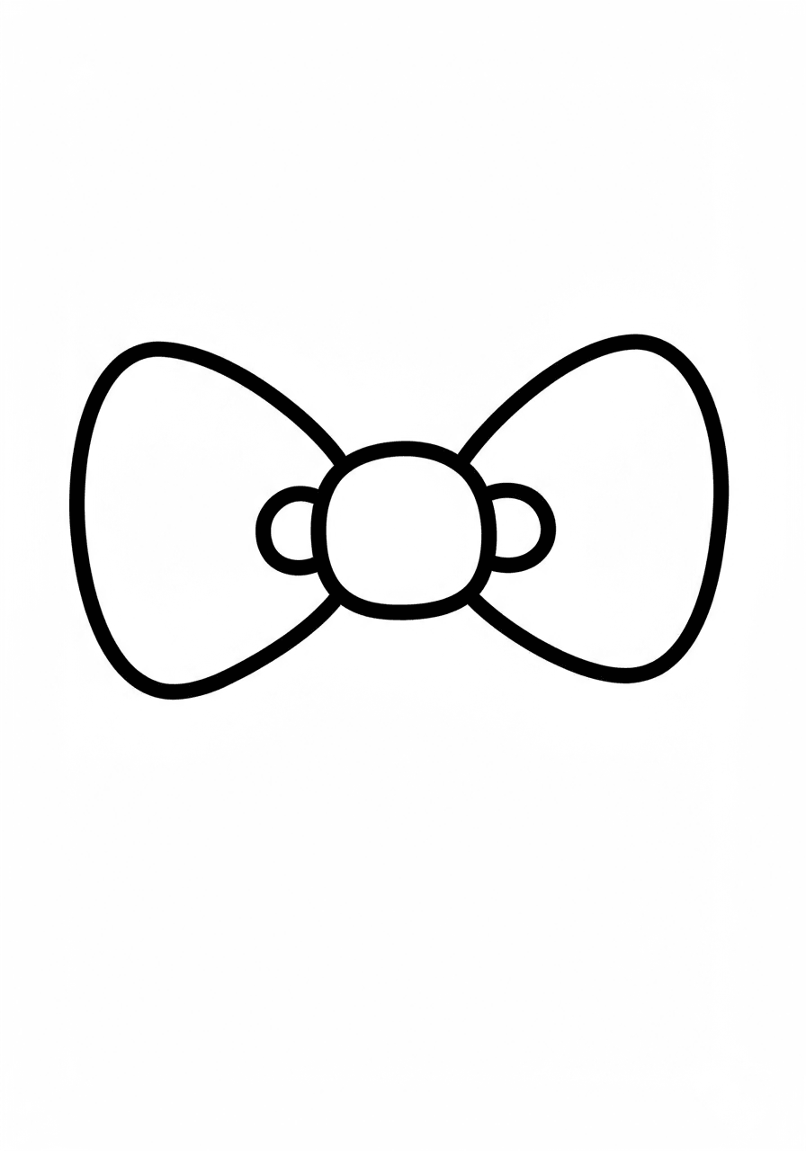 Toddler Hello Kitty bow simple