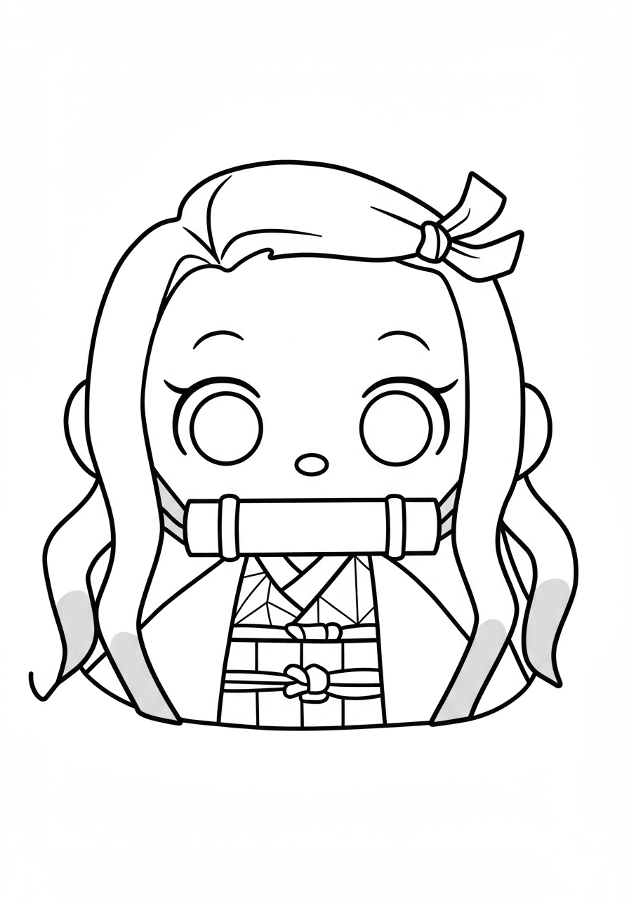 Toddler Nezuko head simple