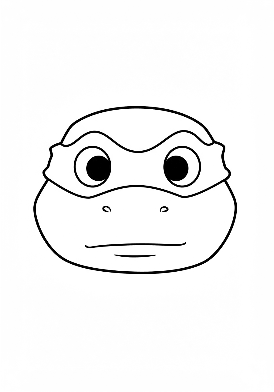 Toddler Raphael face simple