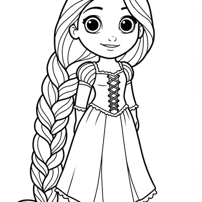 Toddler Rapunzel simple