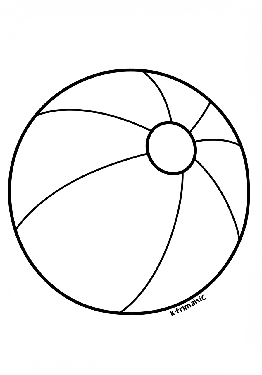 Toddler beach ball simple