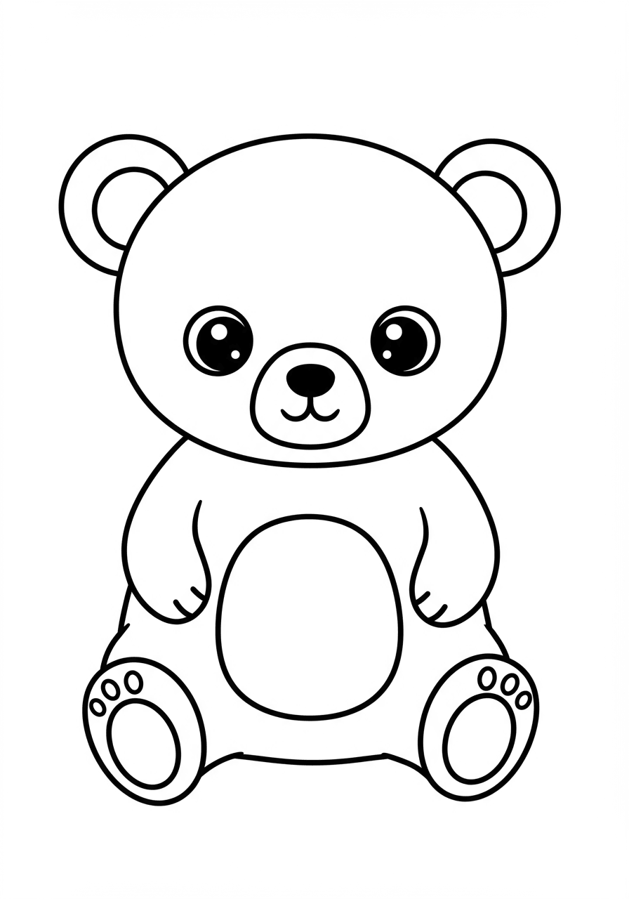 Toddler simple bear cub