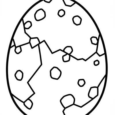 A coloring page for the Toddler Dragon Egg category