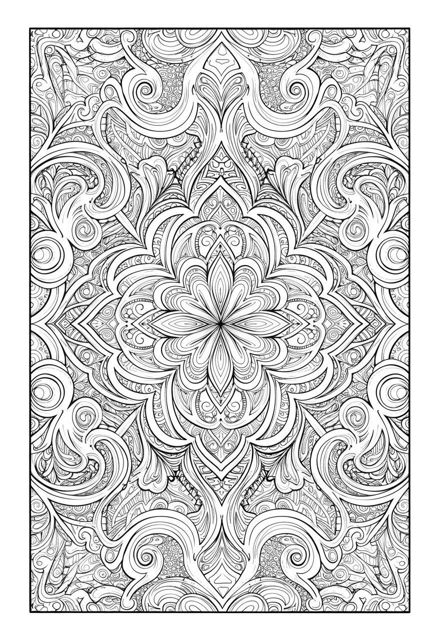 Zentangle geometric harmony