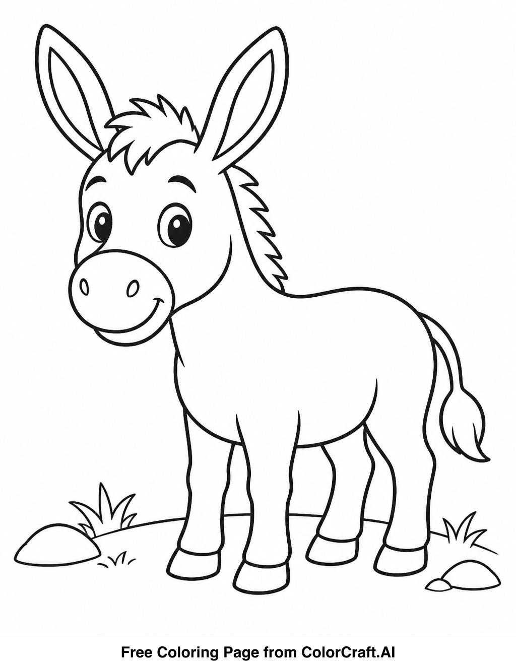 Line drawing of Antonio from Encanto with his friendly animal companion, a simple creature.