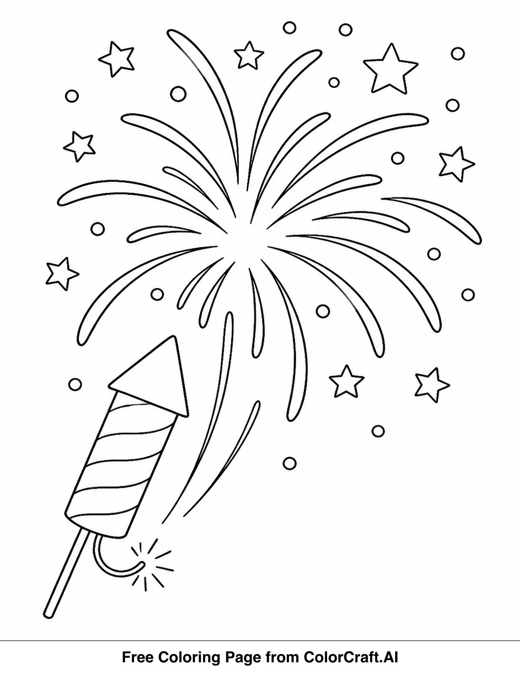 Line drawing of a Hanukkah night sky celebration with stars and festive elements.